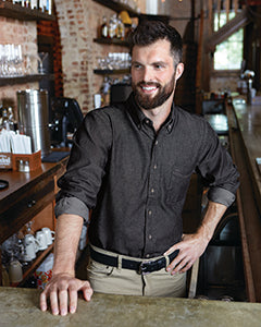 Men's Long-Sleeve Denim Shirt - shoppe list
