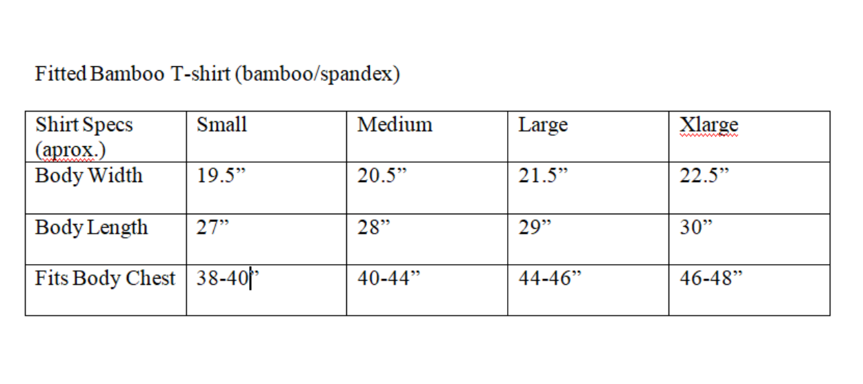 Bamboo Skins T-shirt - shoppe list