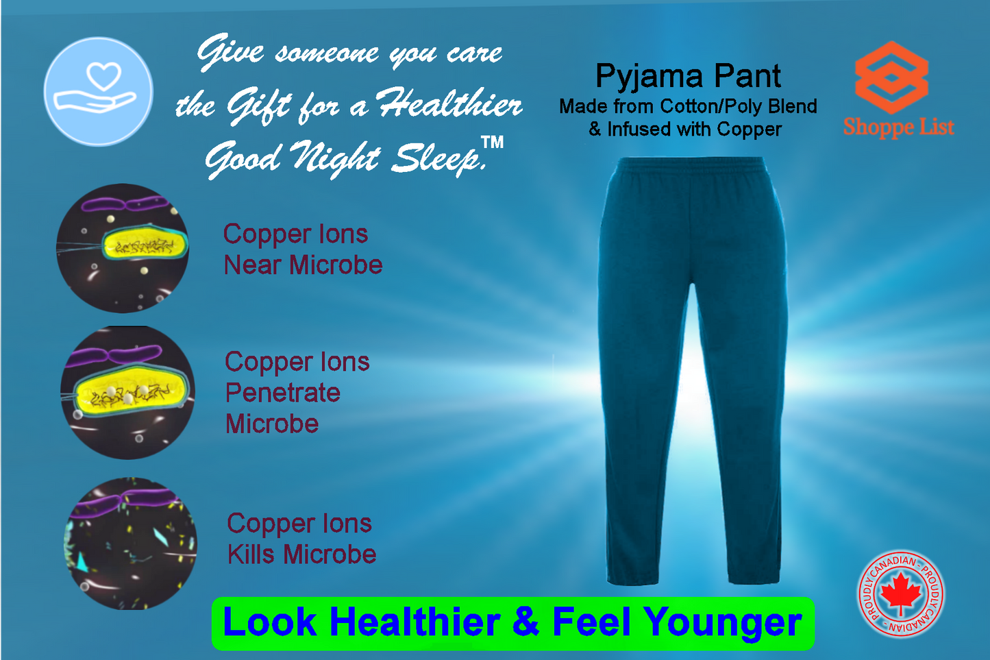 MyDream-Pyjama Pant Infused with Copper Ions.  Limited time offer. - shoppe list