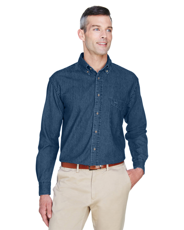 Men's Long-Sleeve Denim Shirt - shoppe list
